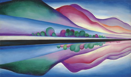 Sororidade e Georgia O'Keeffe 2 Lake George Reflection 1922